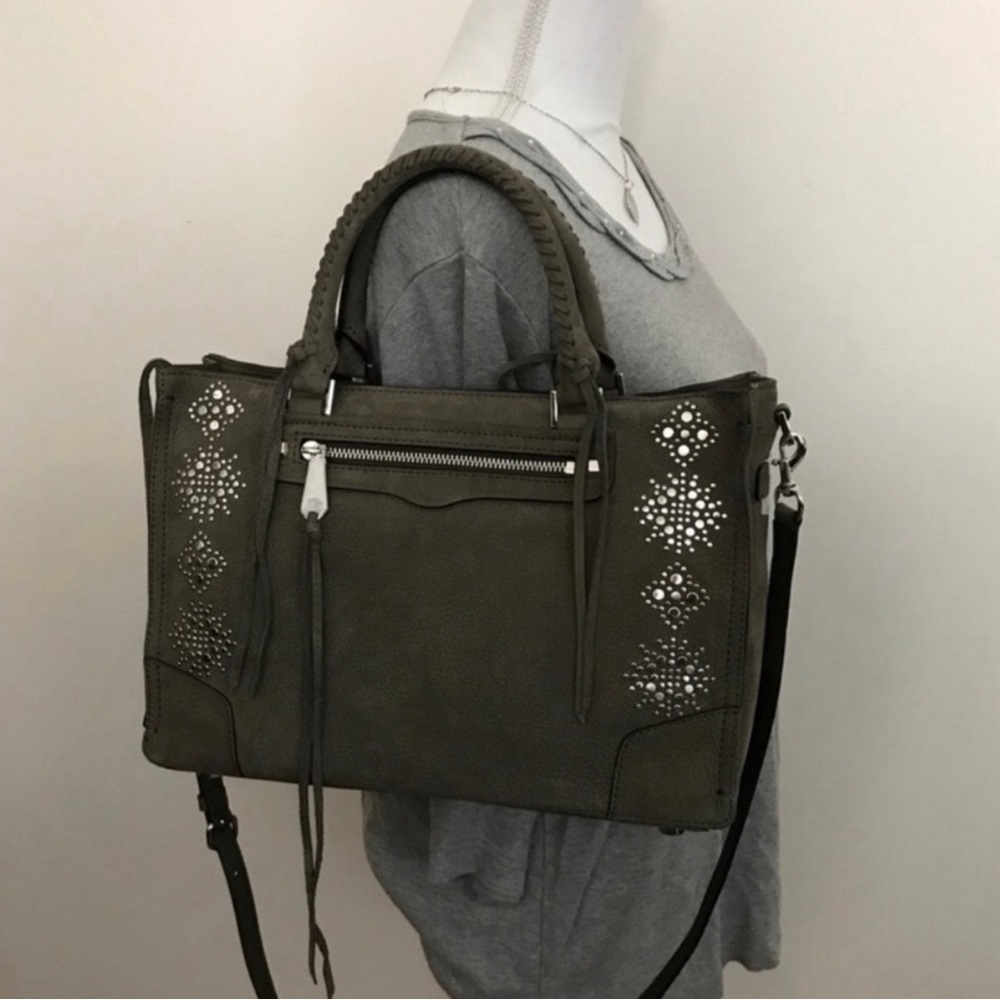 Rebecca Minkoff Stargazing Regan Satchel in Olive NWT